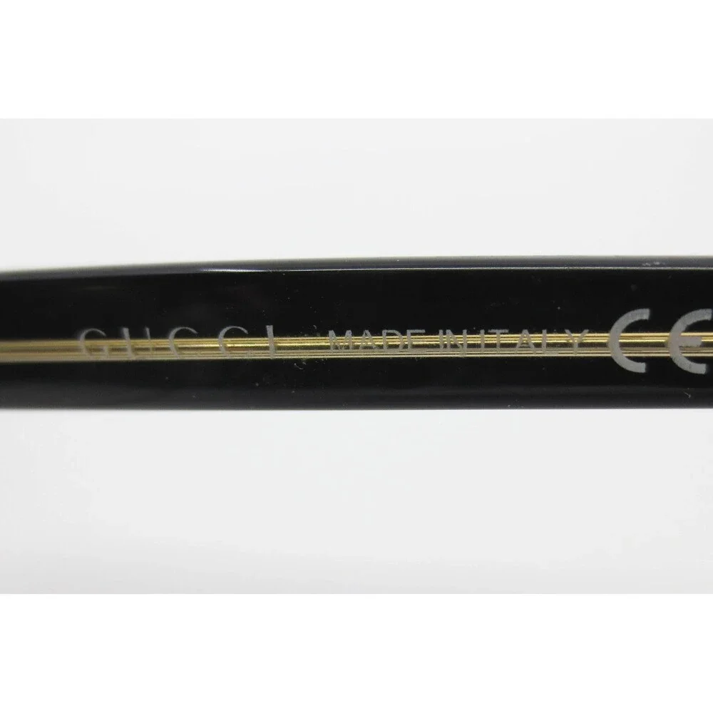 Gucci GG 1272 28G Black Gold Cat Eye Eyeglasses Frames Italy 52-16-140